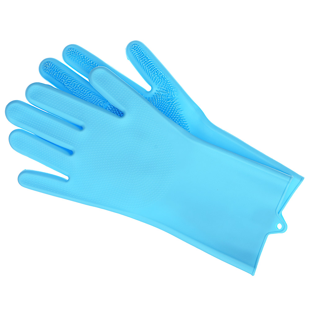 VETTA Перчатки для мытья посуды, 250 гр, силикон, 4 цвета - #5
