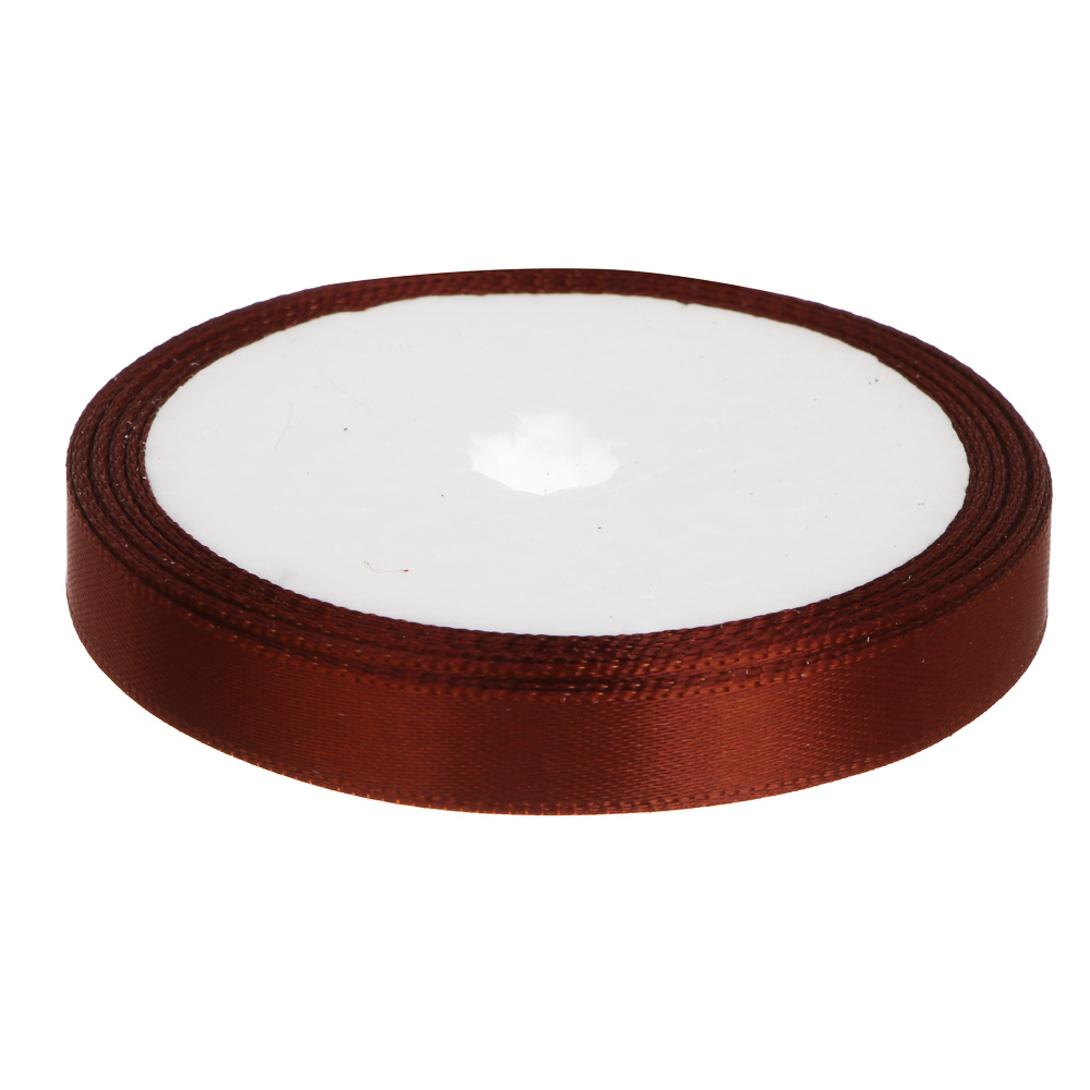 Лента для подарков атласная набор 5 цветов, 1 см x 4,5 м, полиэстер, арт.2 - #2