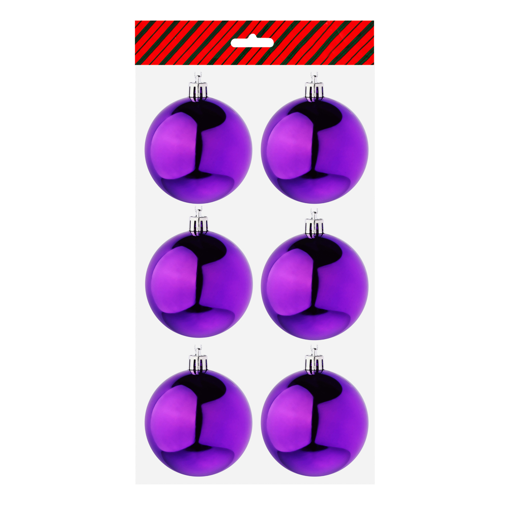 Набор шаров Сноубум, фиолетовый, 6 шт - #3