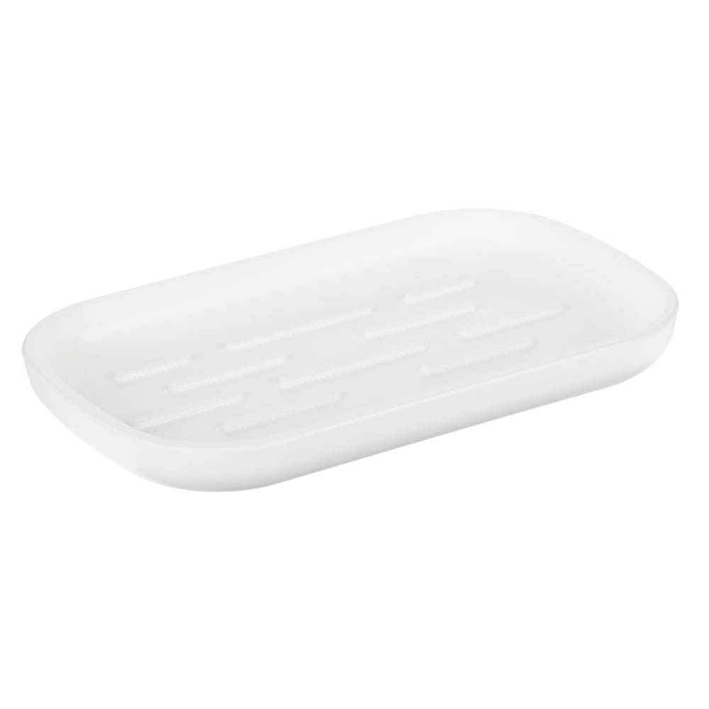 Мыльница Flux, белый, 7,5х13,5х1,8см - #1