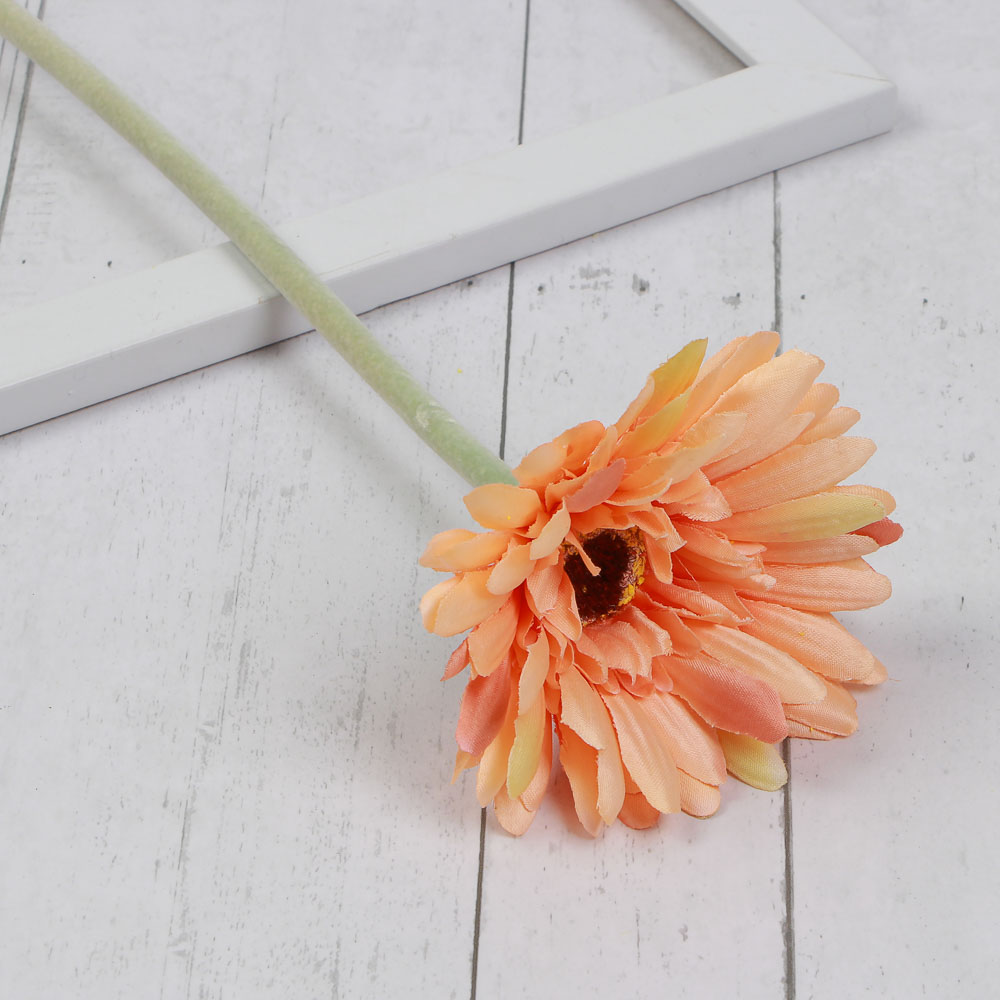 LADECOR Цветок искусственный в виде герберы, 55 см, пластик, 6 цветов - #4