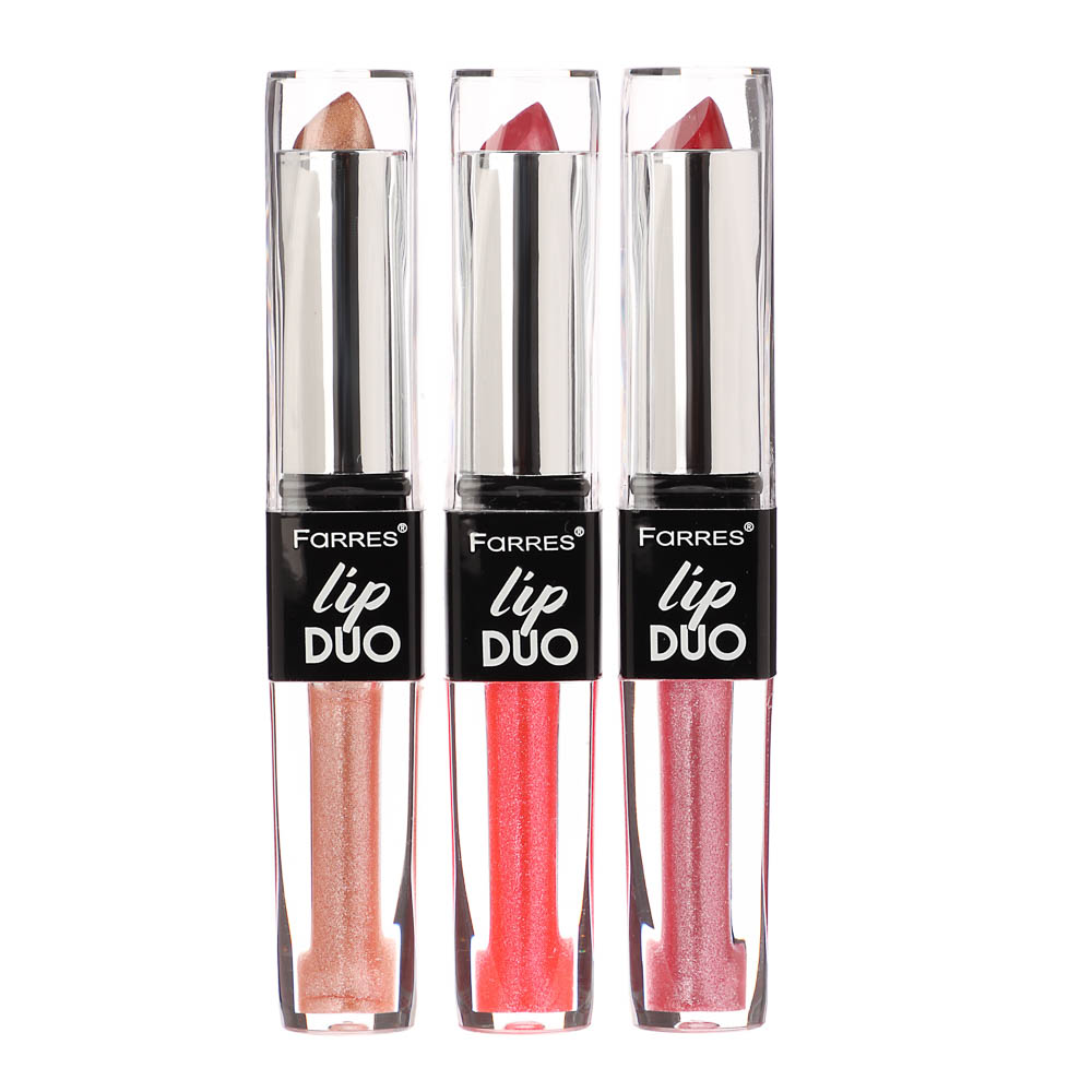 Блеск увлажняющий + помада для губ 2 в 1, тм Farres 4 г - #2