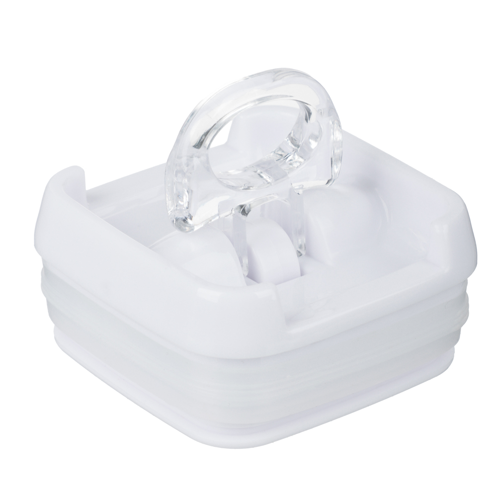 Банка для сыпучих продуктов, тм VETTA, Миндаль, 550мл квадратная, пластик - #5