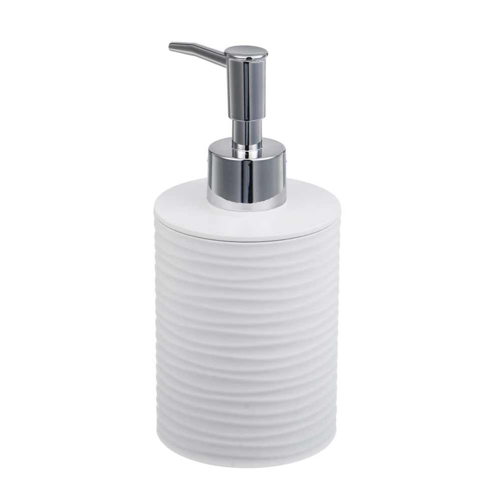 Диспенсер для жидкого мыла тм VETTA Тренто, 250мл, пластик, PP+ABS, белый, 7,5х7,5х16,5см - #5