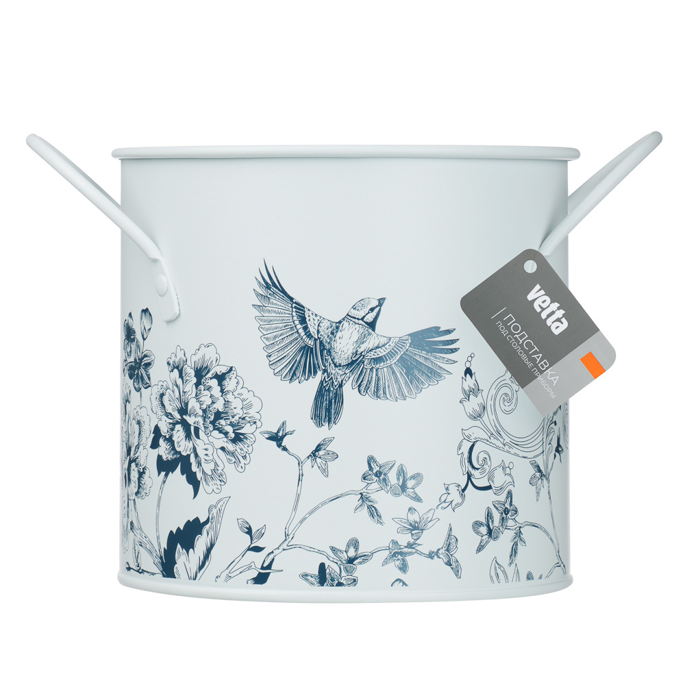 Подставка под столовые приборы тм VETTA Флорал, с ручками, углеродистая сталь - #4