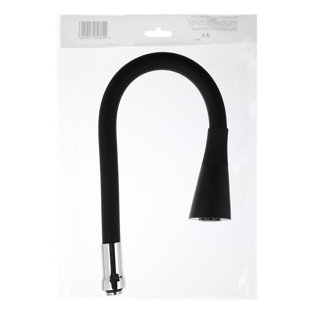 Излив смесителя для кухни, силиконовый, 2 режима, черный - #4