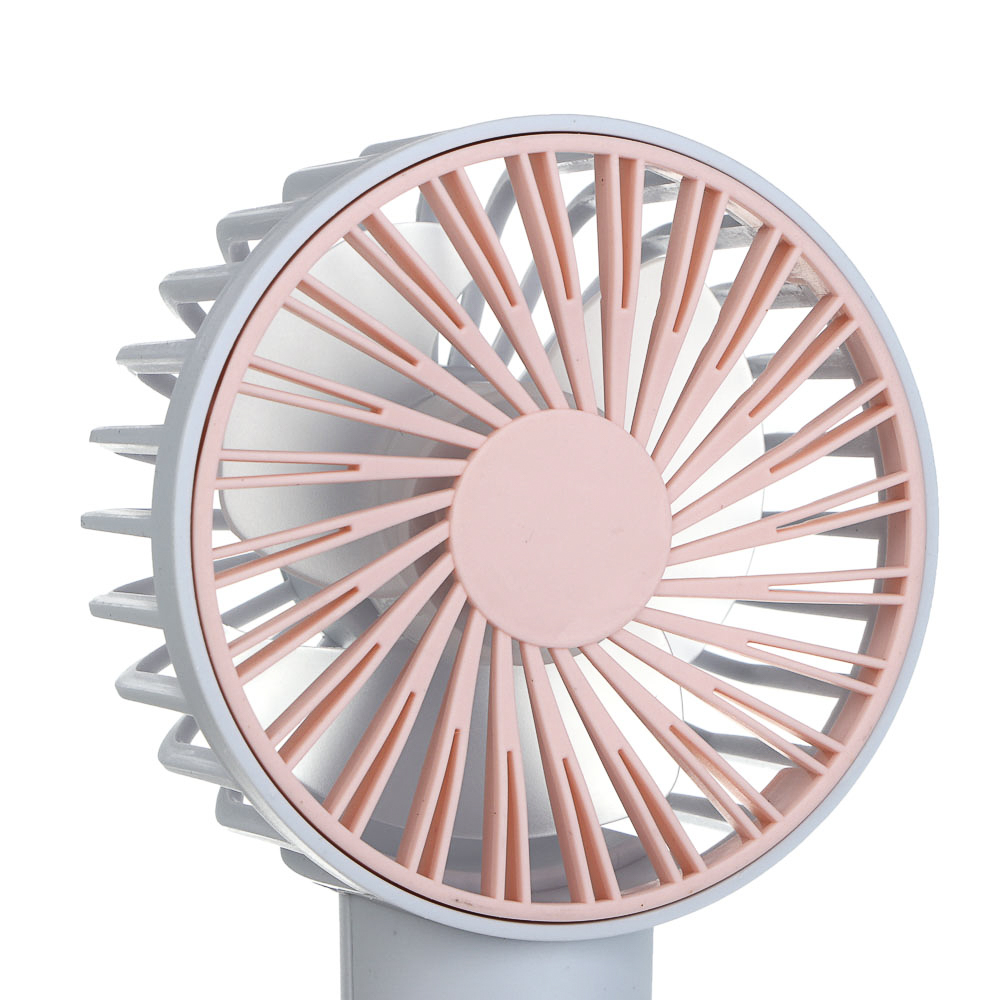 Вентилятор ручной аккумуляторный тм LEBEN 3.7в/300мАч, USB-кабель, цвет в ассортименте - #7