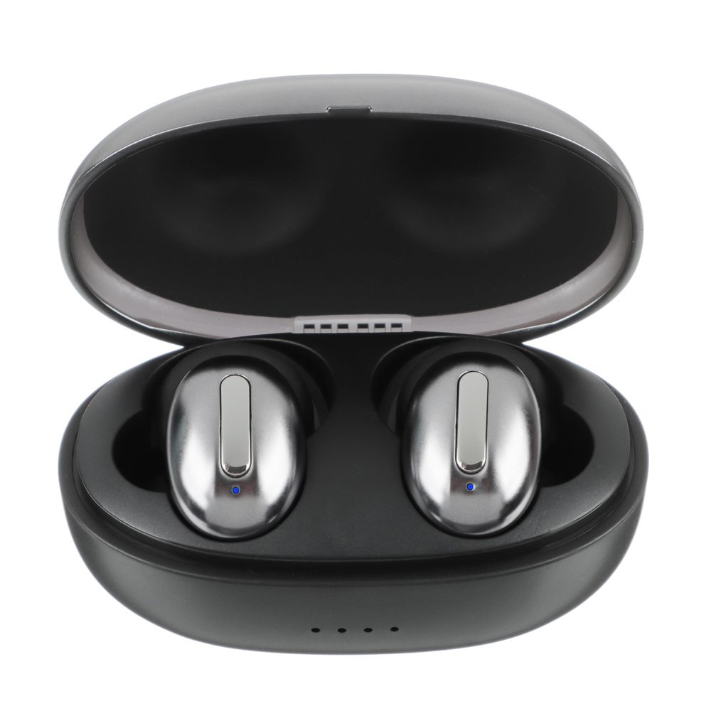 Наушники беспроводные TWS BY Блюз, кейс, 45/300мАч, BT 5.0, черный - #1