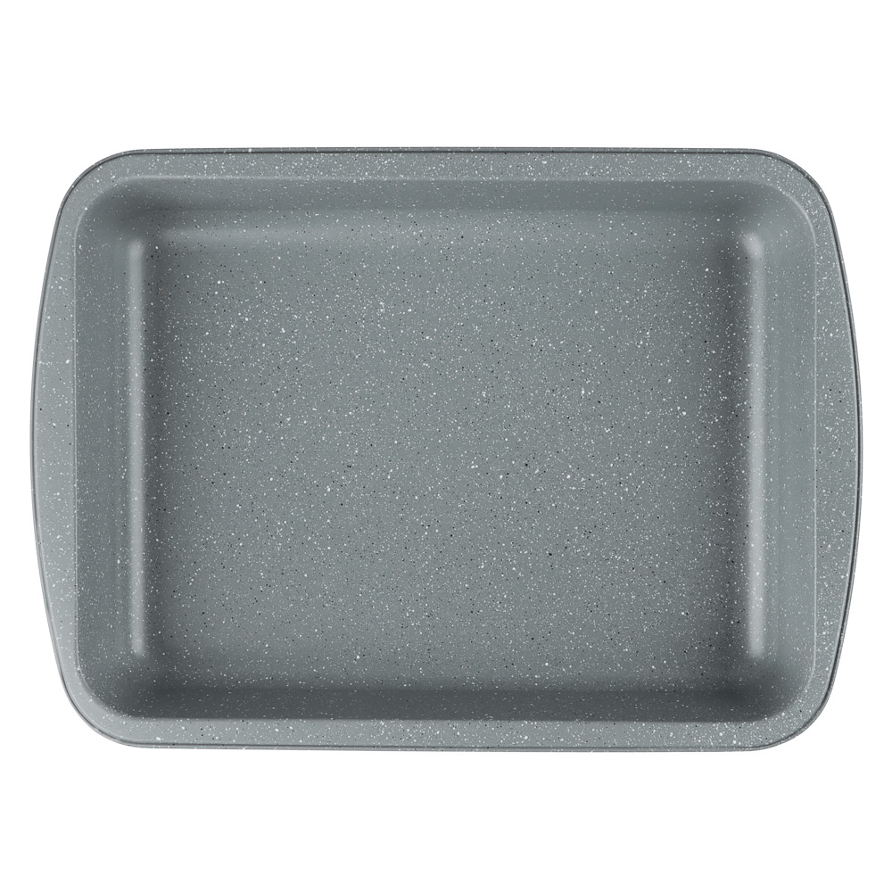 SATOSHI Буко Противень глубокий, 36,5х27х5,5см, угл.сталь, антипригарное покрытие "Мрамор" - #5