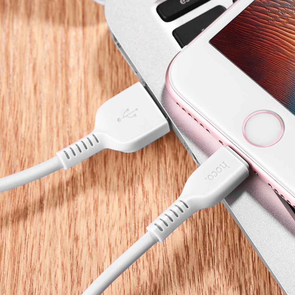 hoco. Кабель для зарядки модель X20, USB-IP 3м, цвет: белый - #4