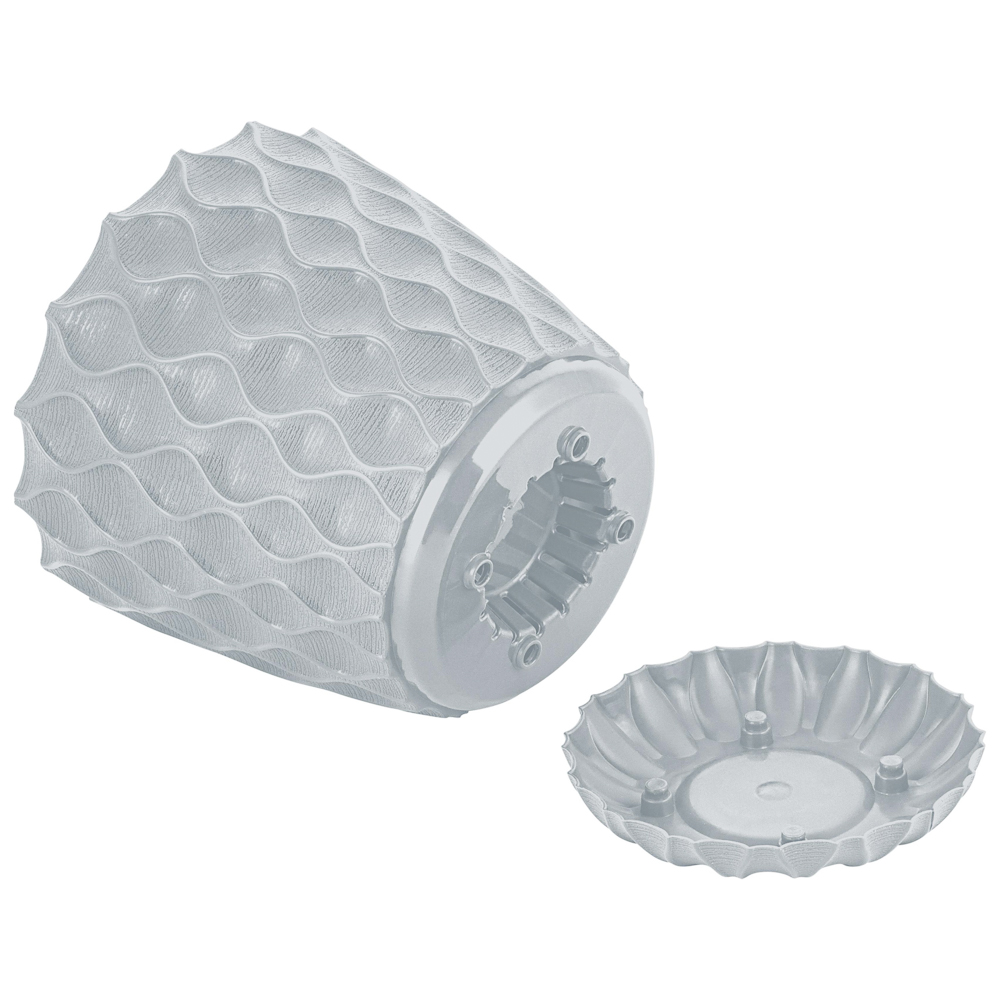 Горшок для цветов с поддоном "Wave", 1.4 л, d=14.5 см, микс цветов - #5