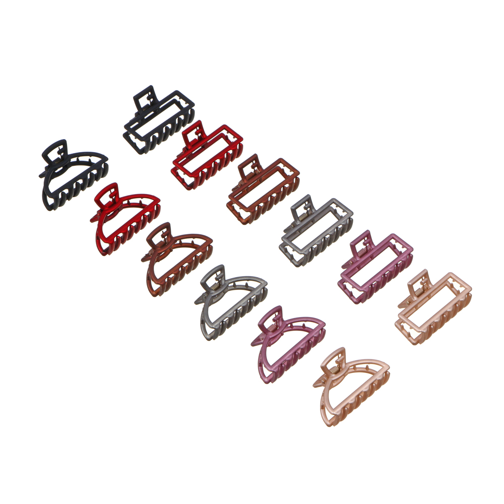 BERIOTTI Краб для волос, металл, пластик, 5см, 2 дизайна, 4426-9 - #1