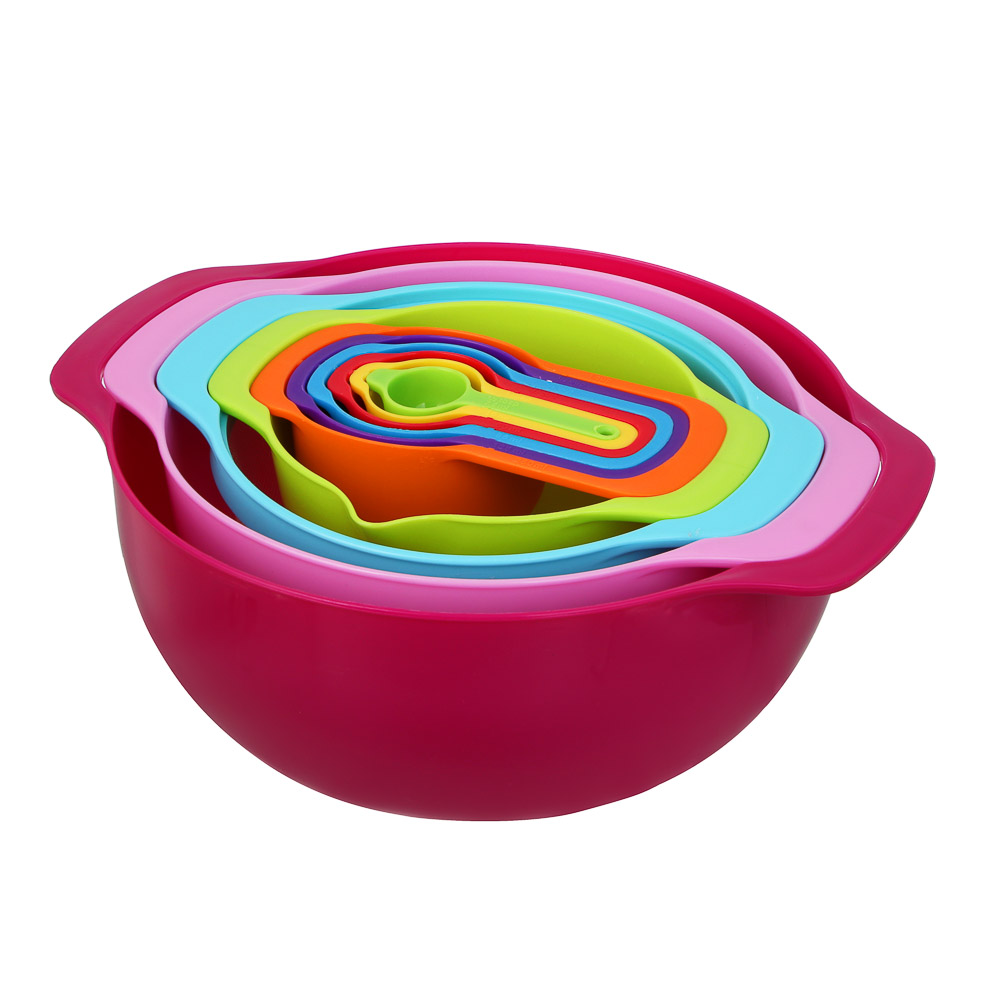 Набор мисок кухонных, 10пр, полипропилен - #1