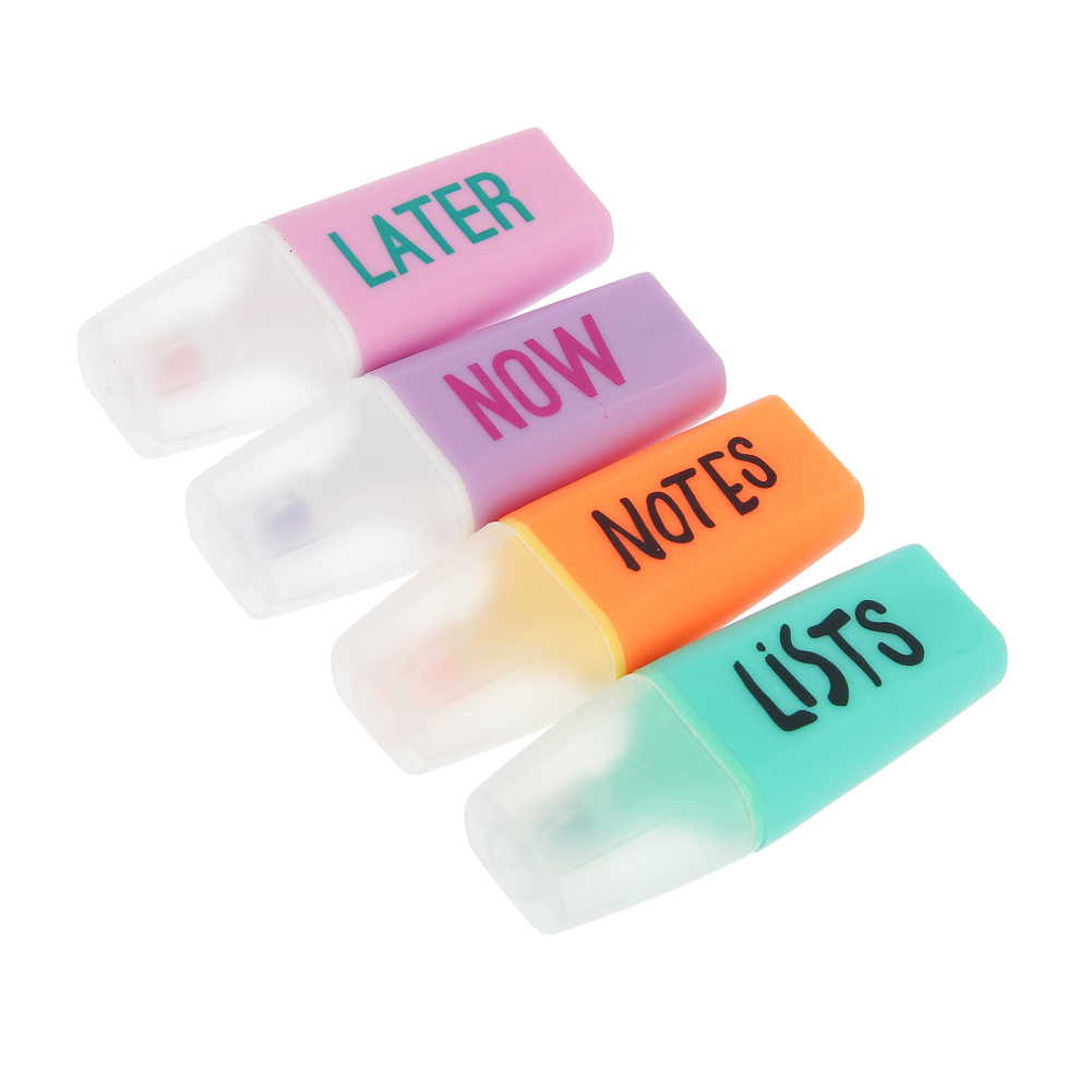 Набор маркеров-выделителей, 4 шт, 4 цвета - #1