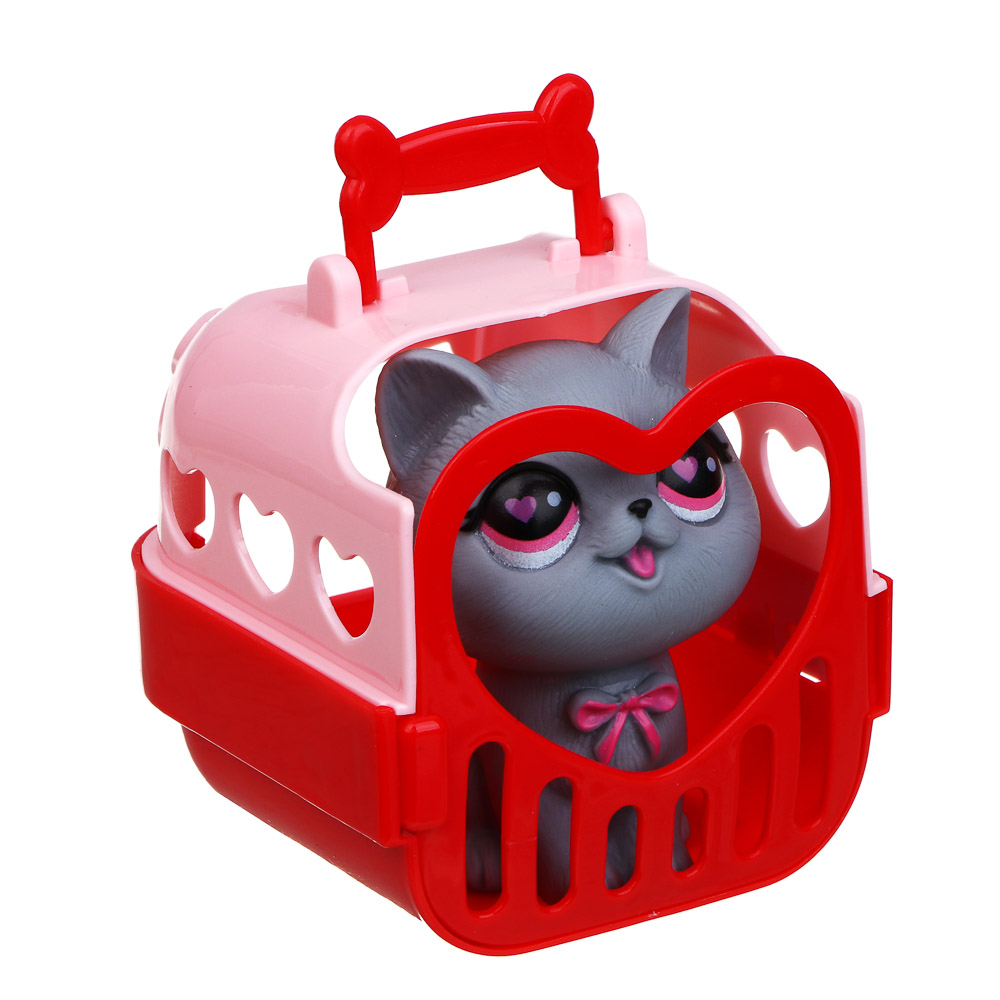 ИГРОЛЕНД Питомец в переноске, PP, ABS, 8х9х9 см 3 дизайна - #5