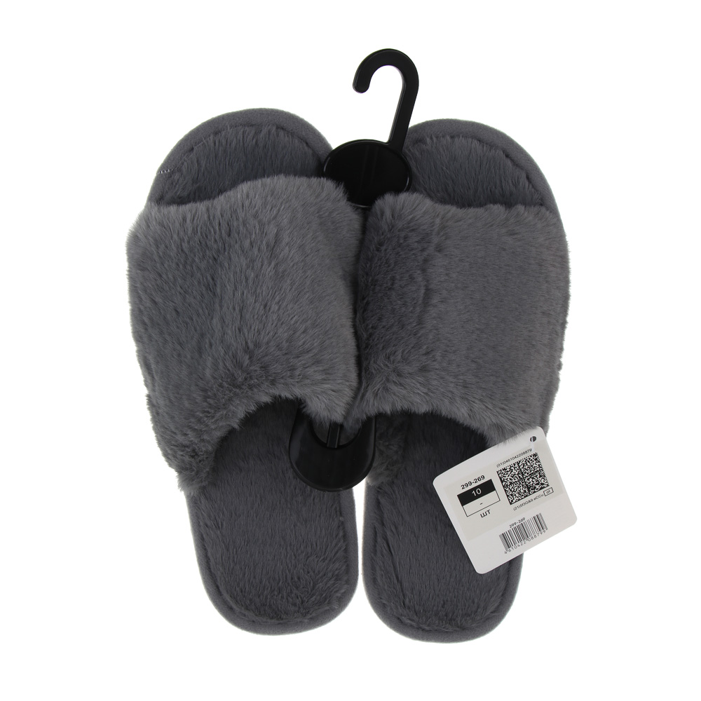 Обувь домашняя женская, размер 40-41, цвет серый, #8 - #7