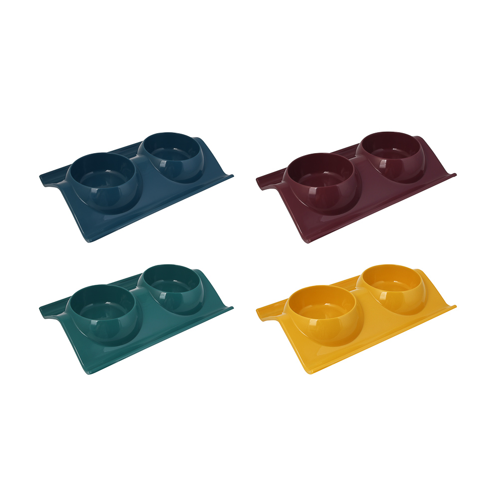 VETTA Миска для домашних животных двойная, пластмасса, 38х25 см - #1