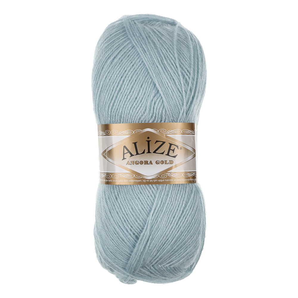 Пряжа Angora gold/Ализе 100г/550м 10 % мохер 10 % шерсть 80 % акрил (514-зимнее небо) - #1