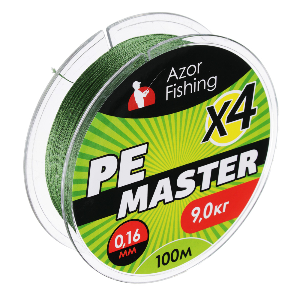 Леска плетеная AZOR FISHING PE Мастер, 0,16мм, 9,0 кг, зеленая - #1