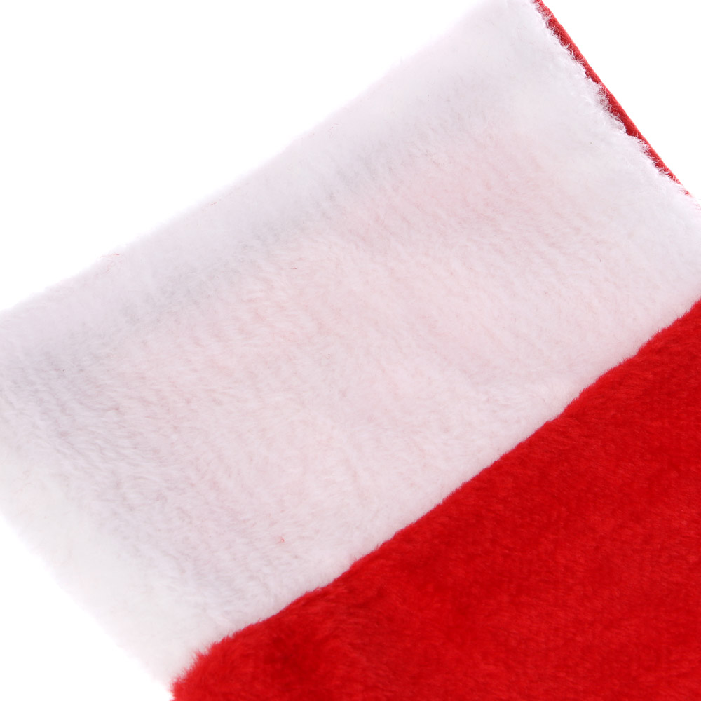 СНОУ БУМ Носок декоративный новогодний, 25x46 см, полиэстер, красный - #3