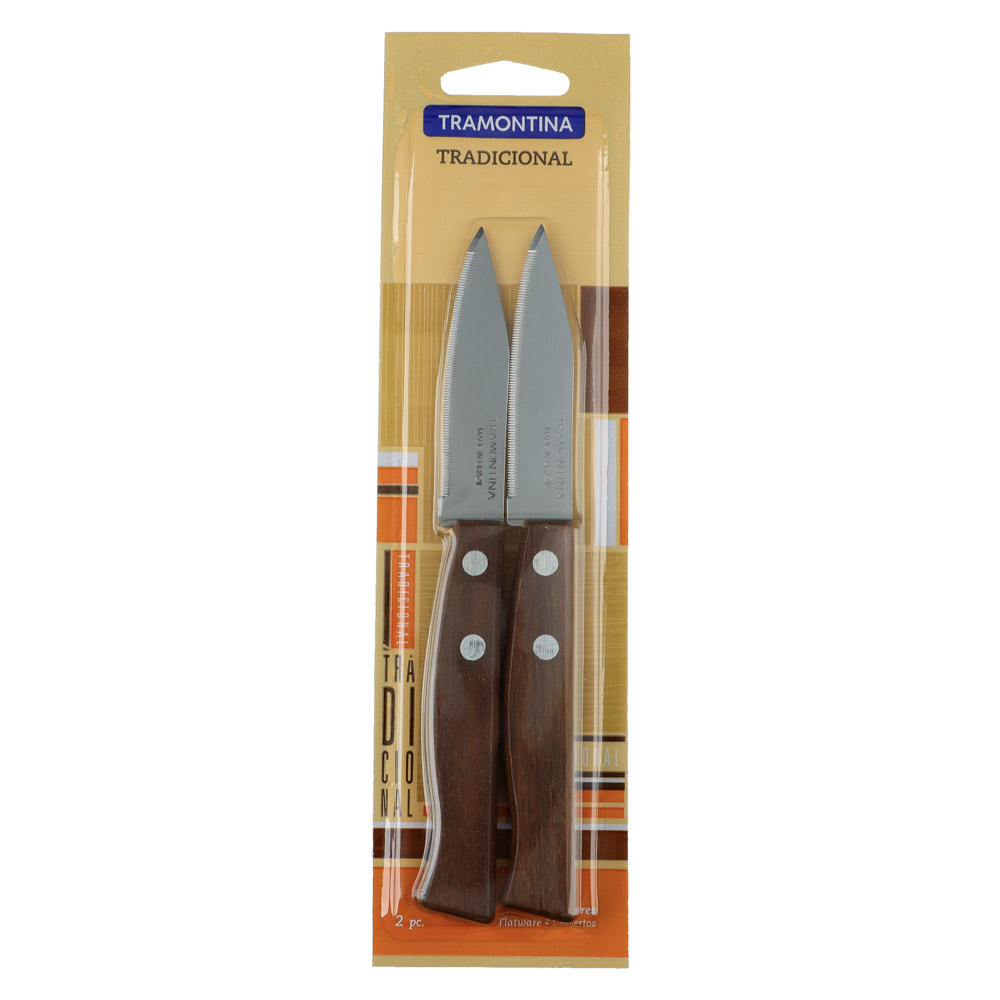 Нож кухонный с зубцами Tramontina "Tradicional", 8 см, 2 шт - #6