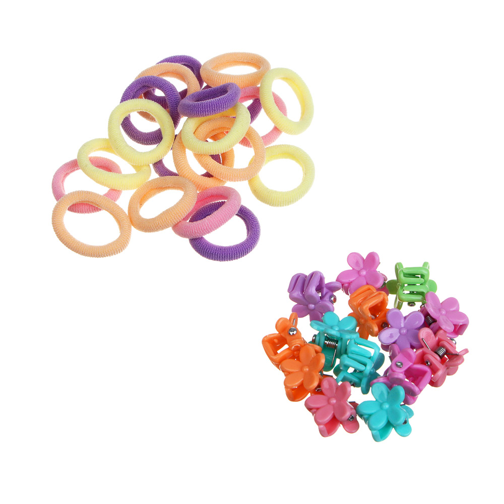 Набор детских резинок и крабиков BY Русские супергерои в футляре, полиэстер, пластик - #5