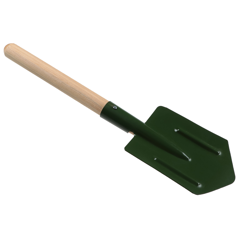 Лопата саперная с дер. ручкой тм ЕРМАК, 49см. (+/- 1см) - #1