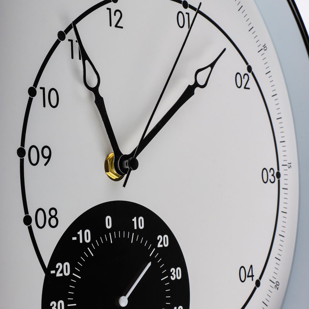 LADECOR CHRONO Часы настенные с термометром, пластик, стекло, d30,5х4,5см, 2 дизайна, ЧН-29 - #7
