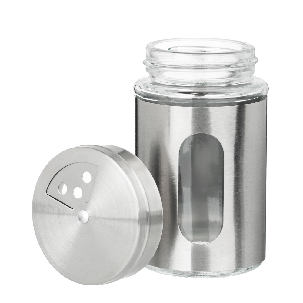 SATOSHI Набор для специй, 6шт. 15.4x15.4x16.1см, стекло, нерж.сталь, пластик, цвет серебро - #7