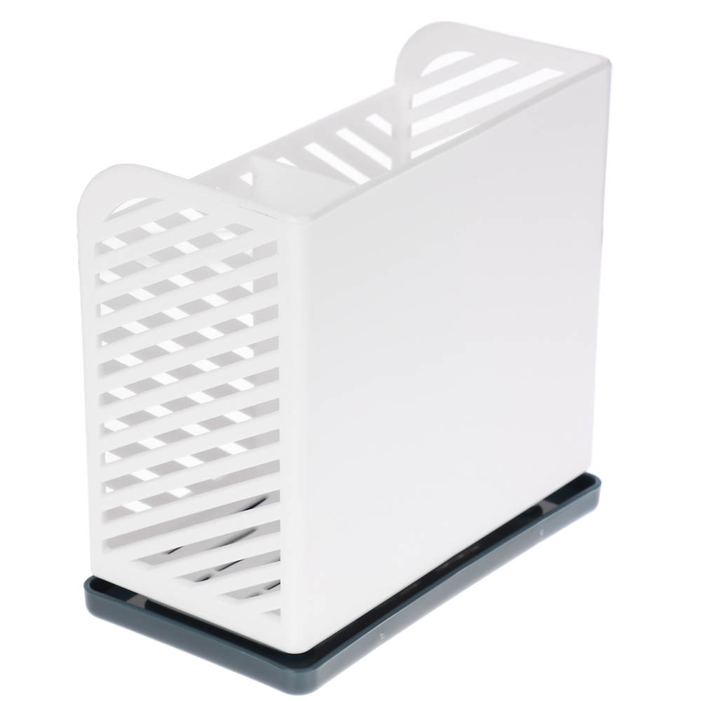 Подставка для столовых приборов тм VETTA, 15х8х14см, полипропилен, цвет белый - #3