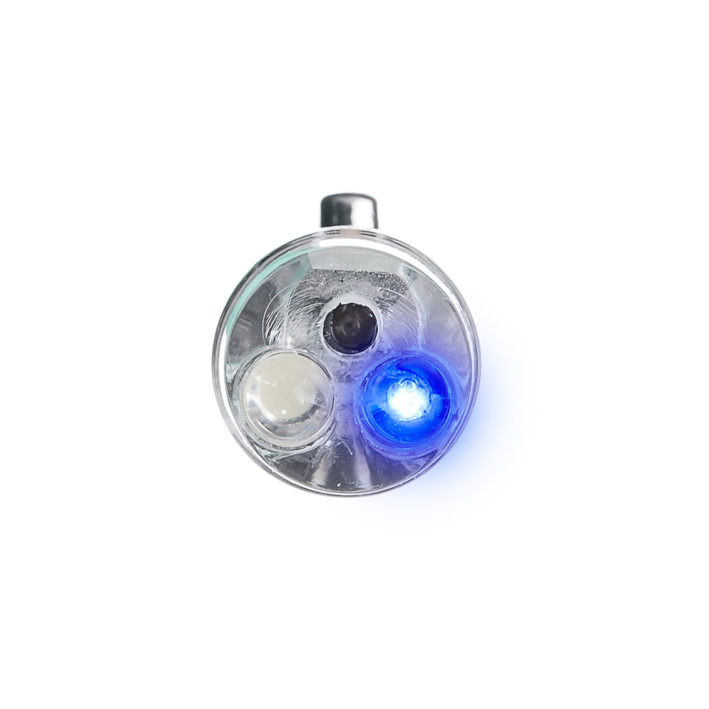 ЕРМАК Фонарик-брелок на карабине 1 LED + УФ + лазер, 3xLR44, алюминий, 6,6х1,2 см - #5