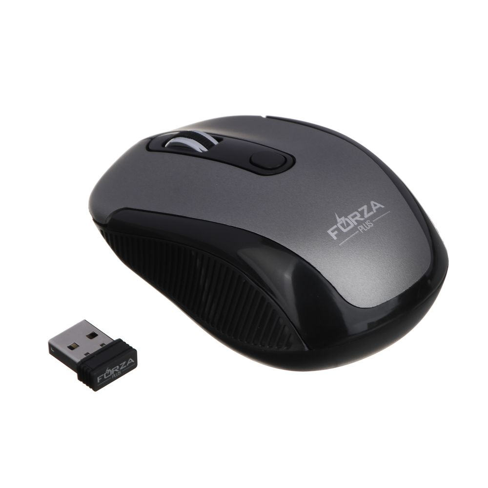 FORZA Компьютерная мышь беспроводная, 800/1200/1600DPI, 2.4GHz, 2xАAA, Soft Touch, 4 цвета - #7
