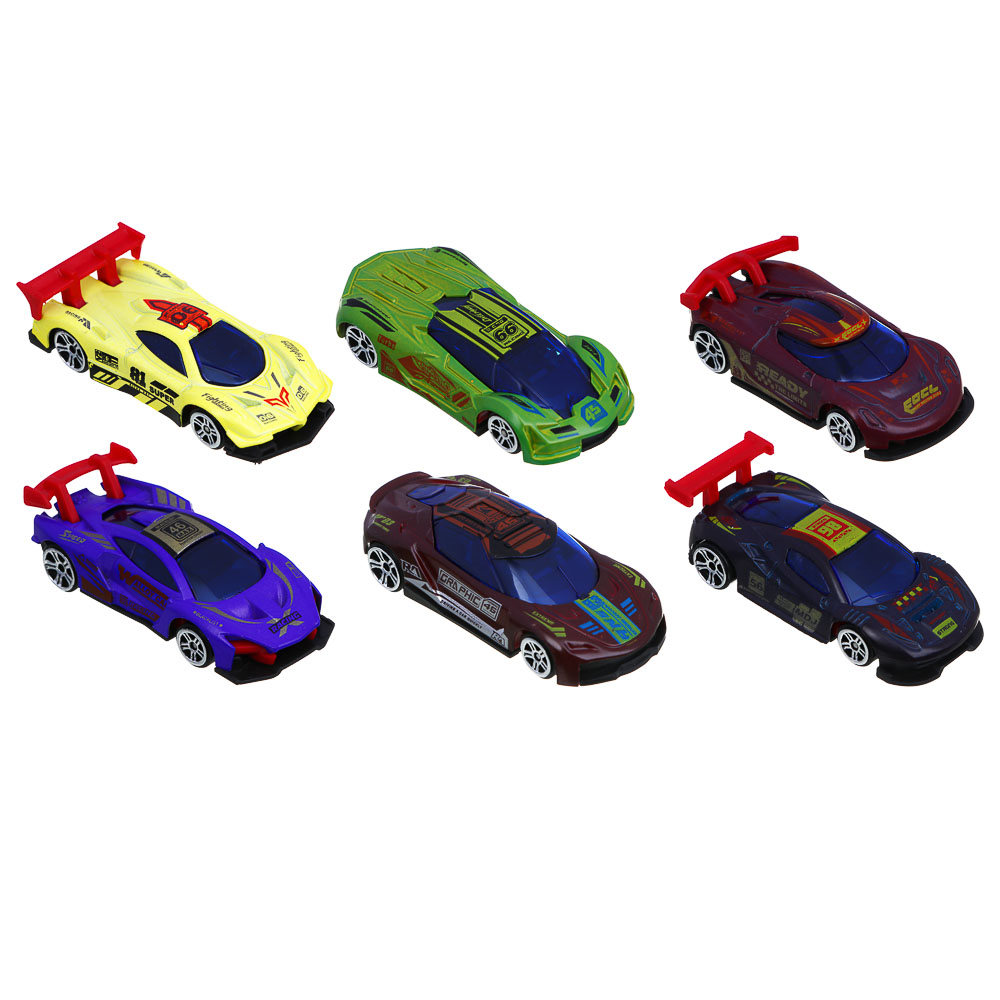 ИГРОЛЕНД Машинка "Спорткар", меняет цвет при контакте с водой, металл, 11,2х16 см, 6 диз. - #2