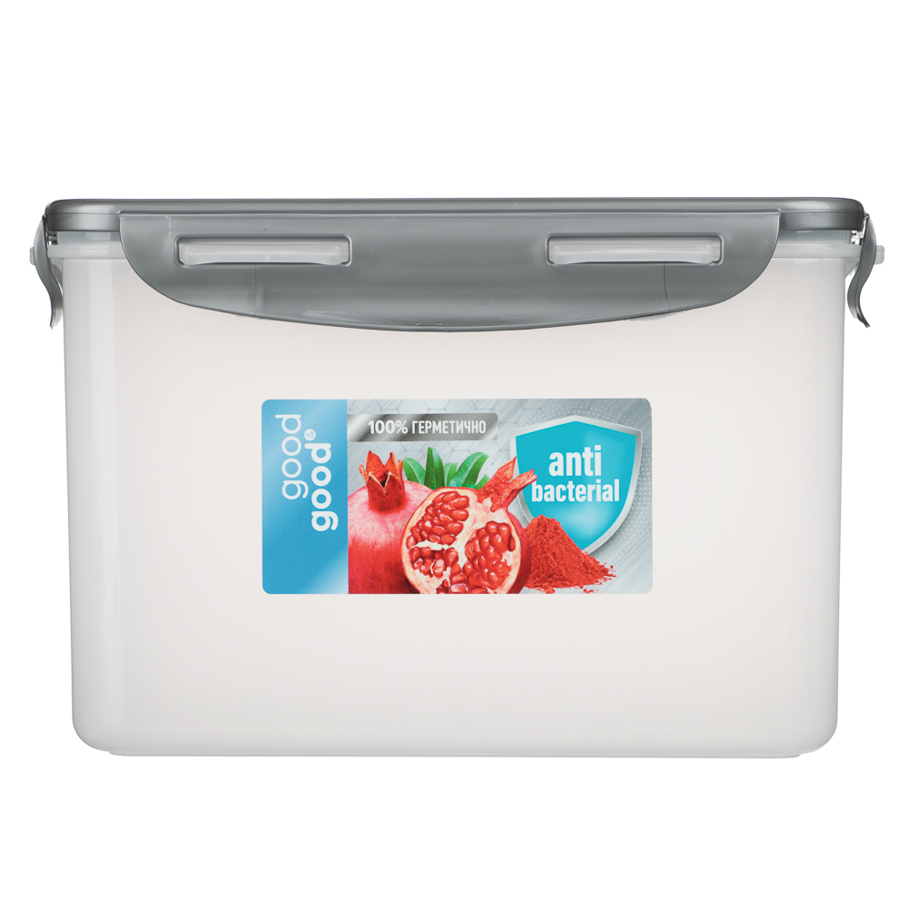 Контейнер герметичный для СВЧ с защелками, 2,2л, 205х135х130мм, пластик - #9