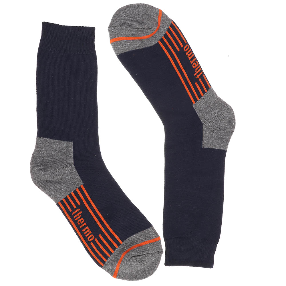 Термоноски мужские классические R082 р. 40-44, состав полиэстер 92%, спандекс 6%, латекс 2% - #3