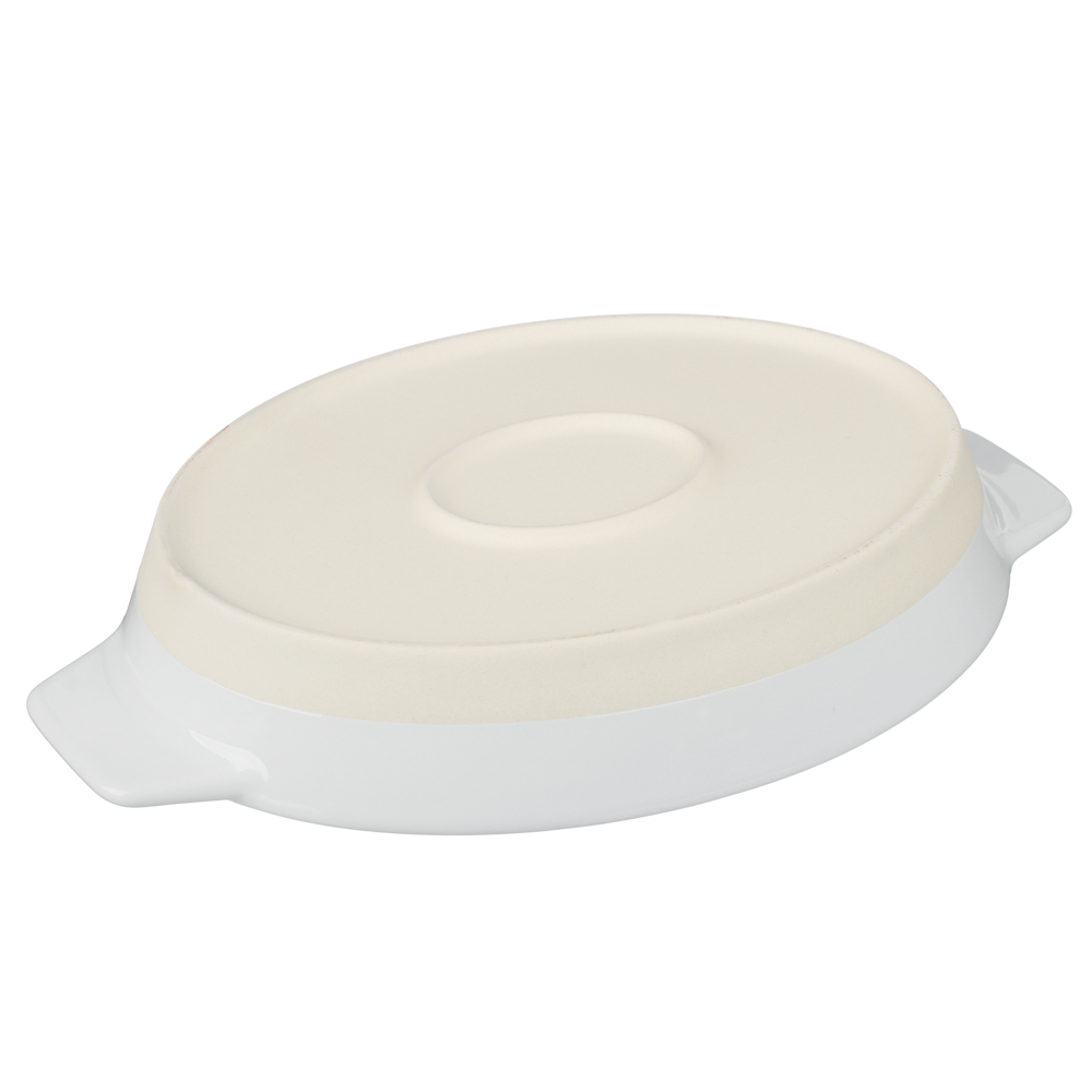 Форма для запекания и сервировки овальная 31х20,5х5см тм MILLIMI белый, керамика - #6