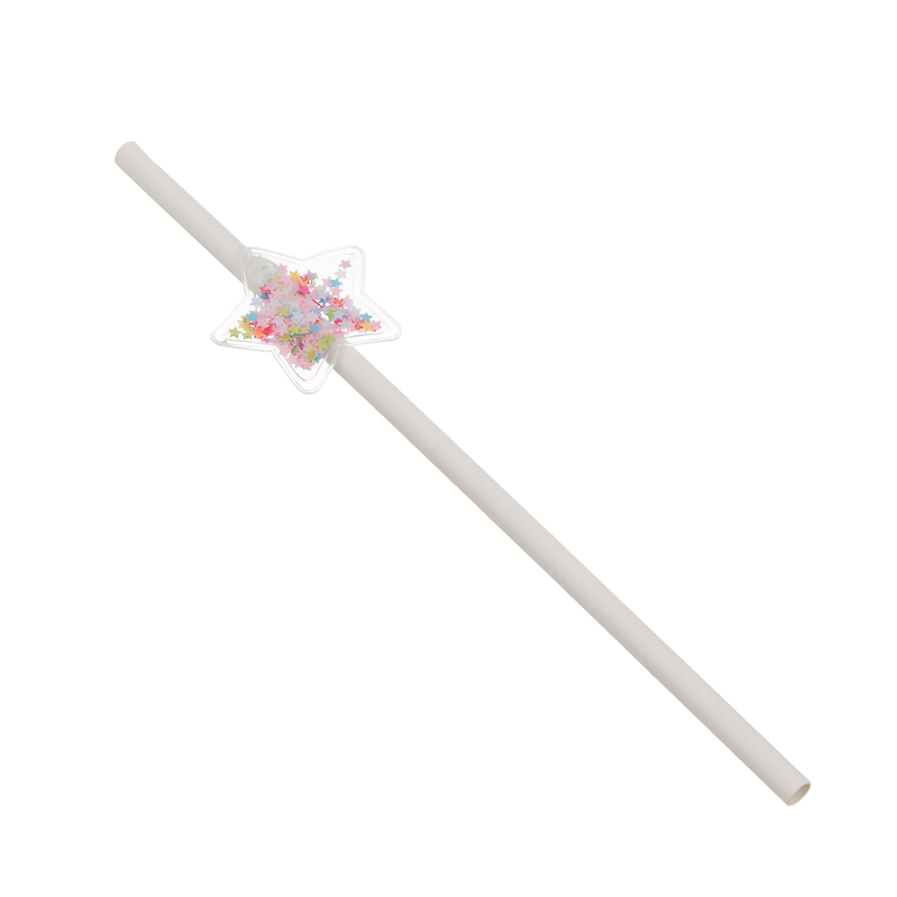 Набор трубочек для напитков "Звезды" тм Fntastic, 4 шт, пластик, бумага, PU - #2