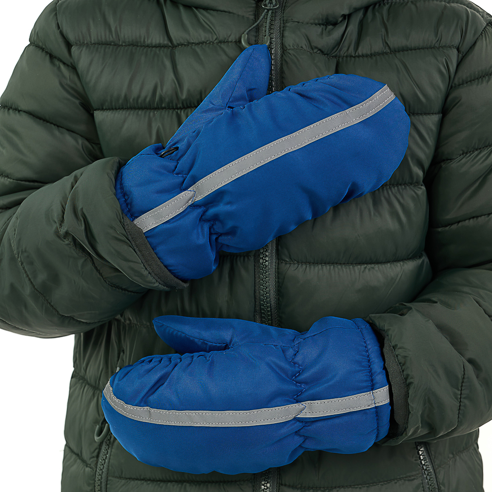 GALANTE Рукавицы детские утепленные с светоотражающей полосой, р.14, 3 цвета, СЗПВ24-28 - #9