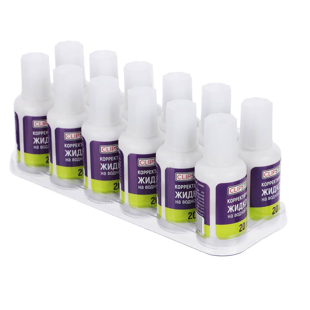 Корректирующая жидкость ClipStudio в бутылочке с кисточкой 20 грамм, водная основа - #4