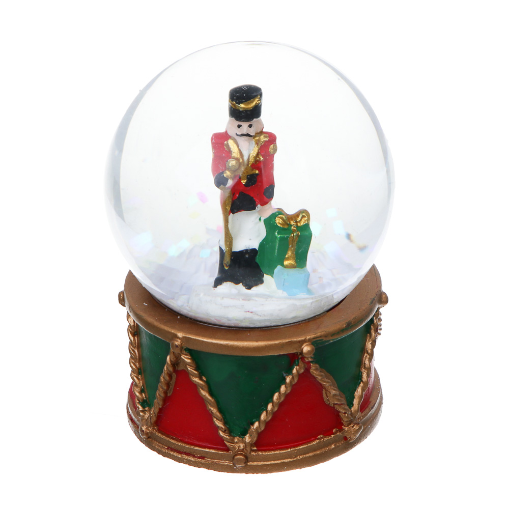 СНОУ БУМ Снежный шар Щелкунчик, 4,5x6,5 см, полистоун, стекло, 26-479 - #2