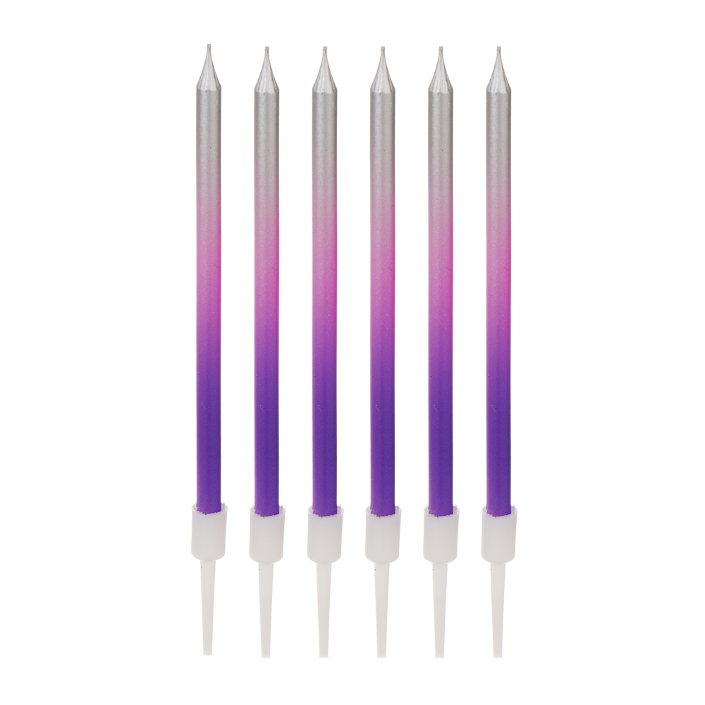 Набор свечей для торта тм Fntastic, 12 см, 6 шт, парафин, 3 вида - #2