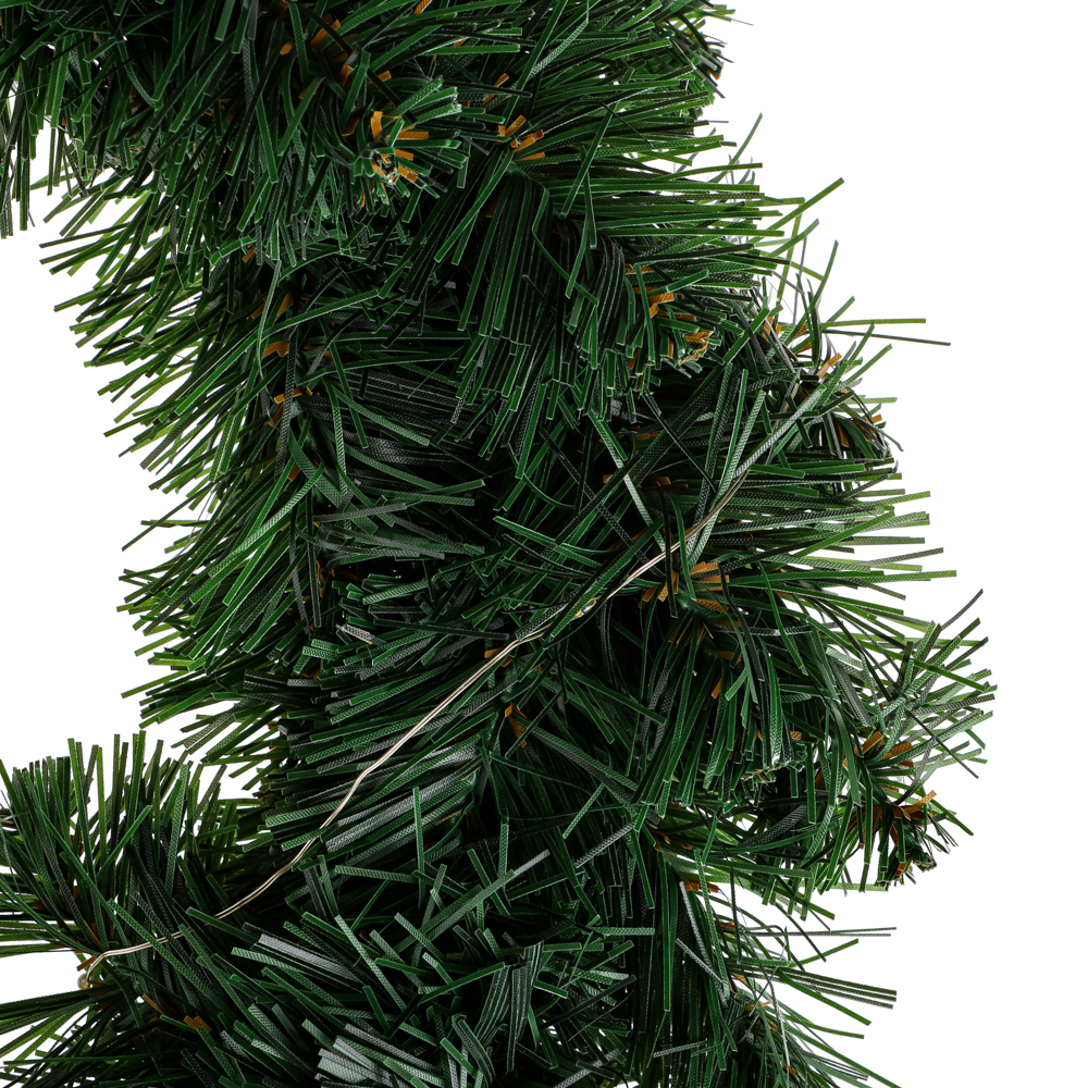 Венок рождественский Сноубум с гирляндой 30LED, 30см - #3
