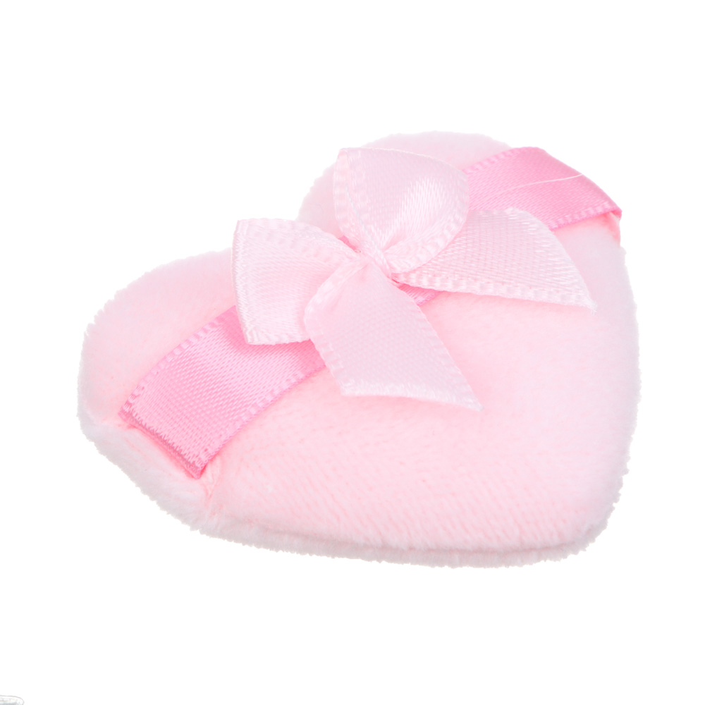 ЮНИLOOK Спонж-пуховка в виде сердца, 2 шт, полиэстер, ППУ, 4,5х4,7см, 3 цвета - #5