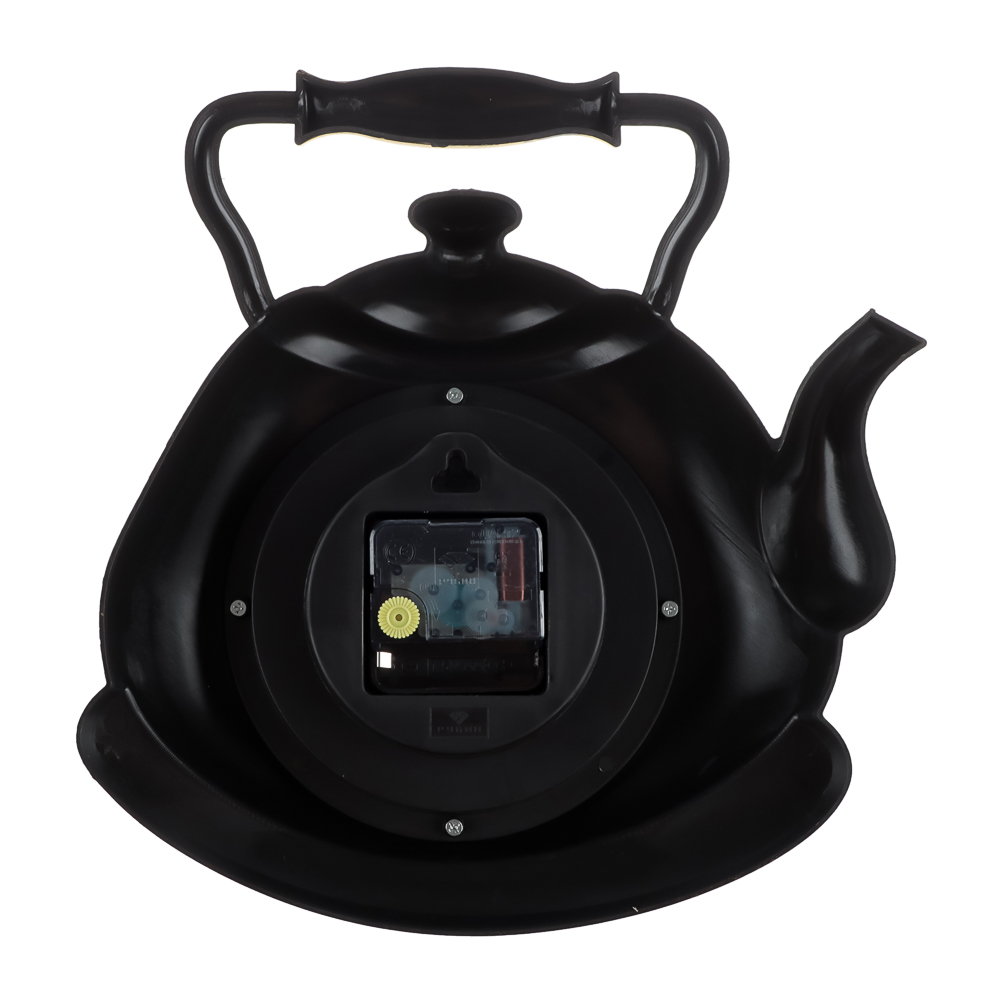 Часы настенные чайник 27х28,5 см, корпус черный с золотом "Классика", арт.3129-006 - #3