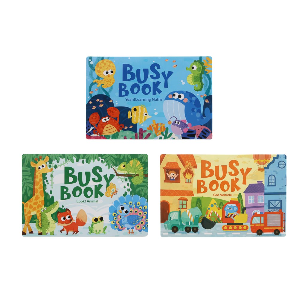 Развивающие карточки на липучках "Обо всем на свете", картон, 21х14,5х1,5cм, 3 дизайна - #2