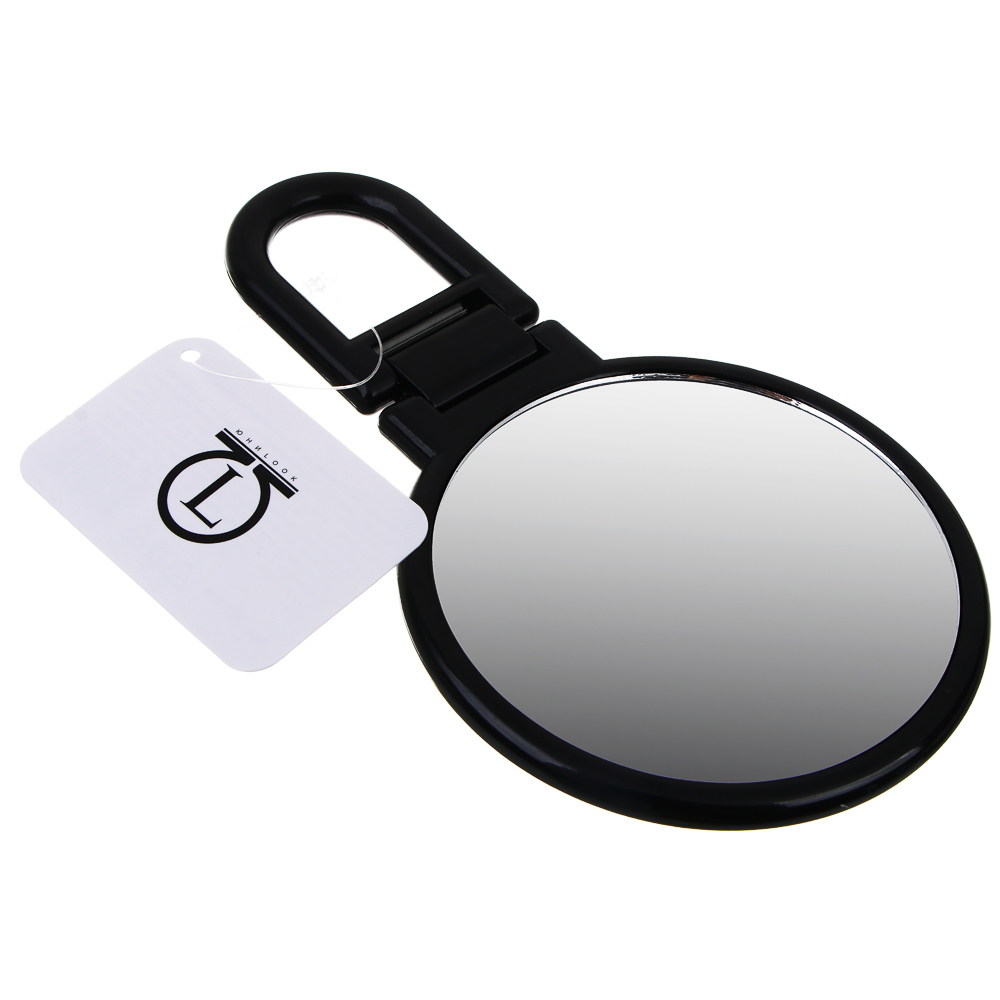 Зеркало настольное складное тм ЮНИLOOK Леон, зум х1,х2, пластик, стекло, 15,5х9,3х0,8см, черный - #4