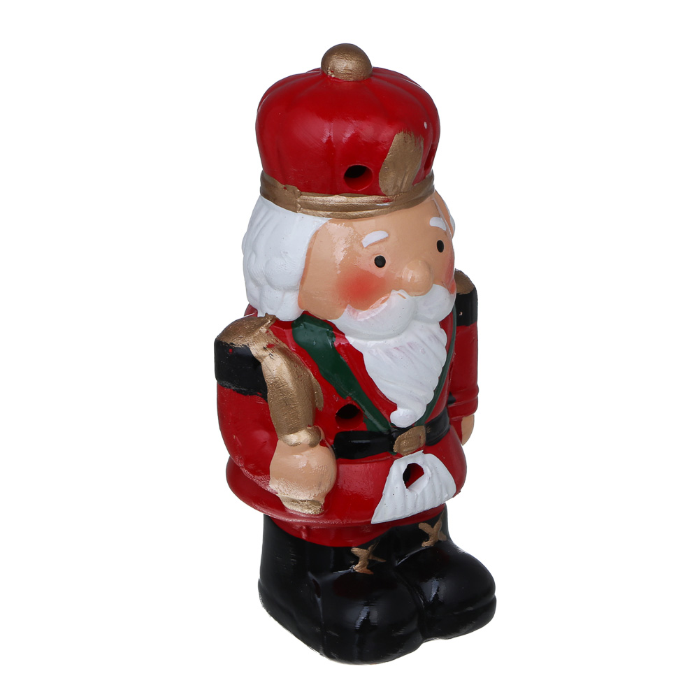 СНОУ БУМ Щелкунчик LED, 7,2x6,5x14,5 см, постоянное свечение, керамика, 2xLR44 - #3