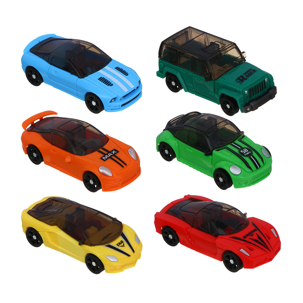 ИГРОЛЕНД Робот "Городские Автороботы", трансформируется в машину, ABS, 9х5х15 см, 6 дизайнов - #3