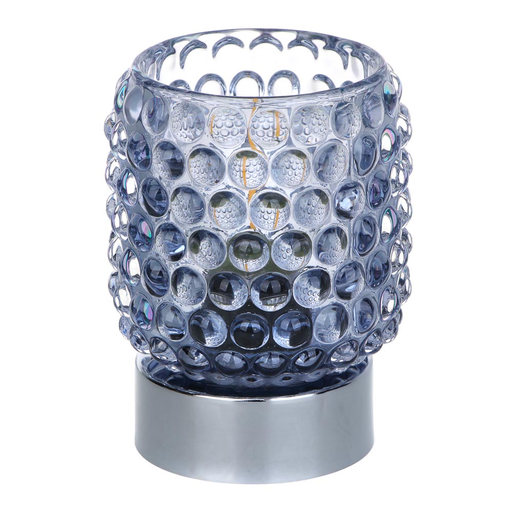 Светильник LED, 8.2х8.2х10.7 см, металл, стекло, 2xААА - #1