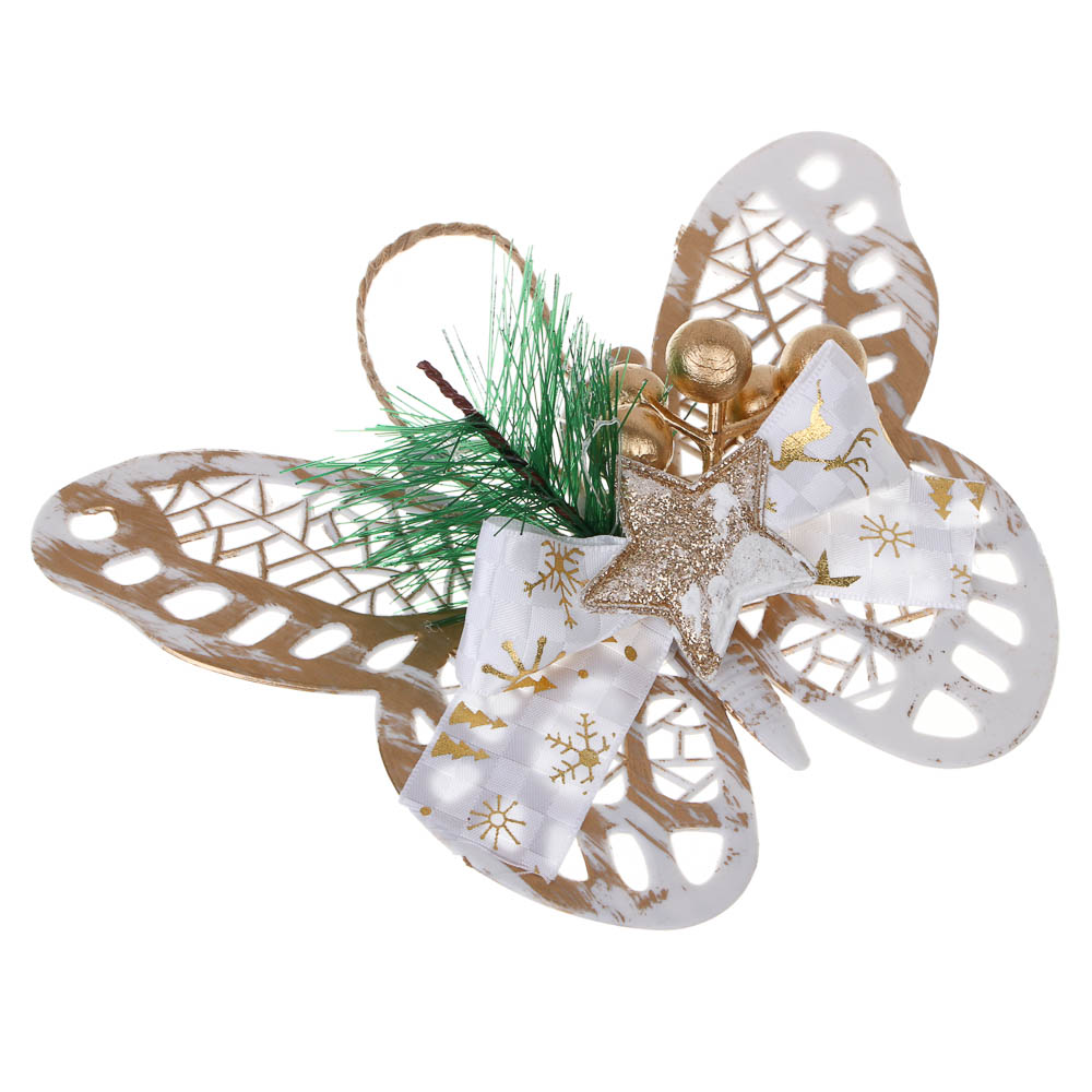 СНОУ БУМ Бабочка, 12x15 см, пластик, 26-634 - #3